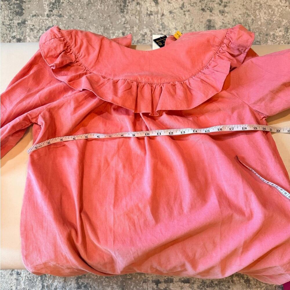 NWT Ralph Lauren Ruffled Cotton Corduroy Dress - Picture 4 of 9
